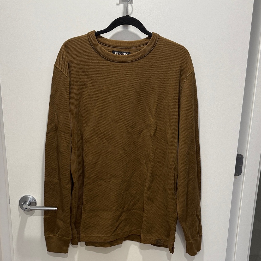Filson Brown Long Sleeve Thermal Shirt